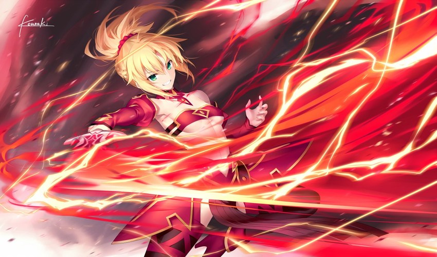 mordred (fate and 2 more) drawn by kousaki_rui