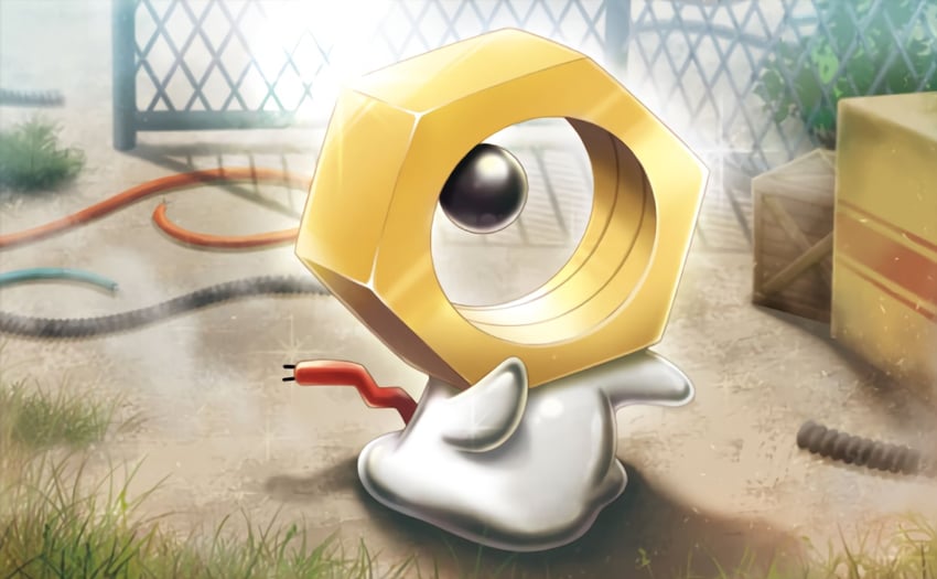 meltan (pokemon and 1 more) drawn by saitou_kouki