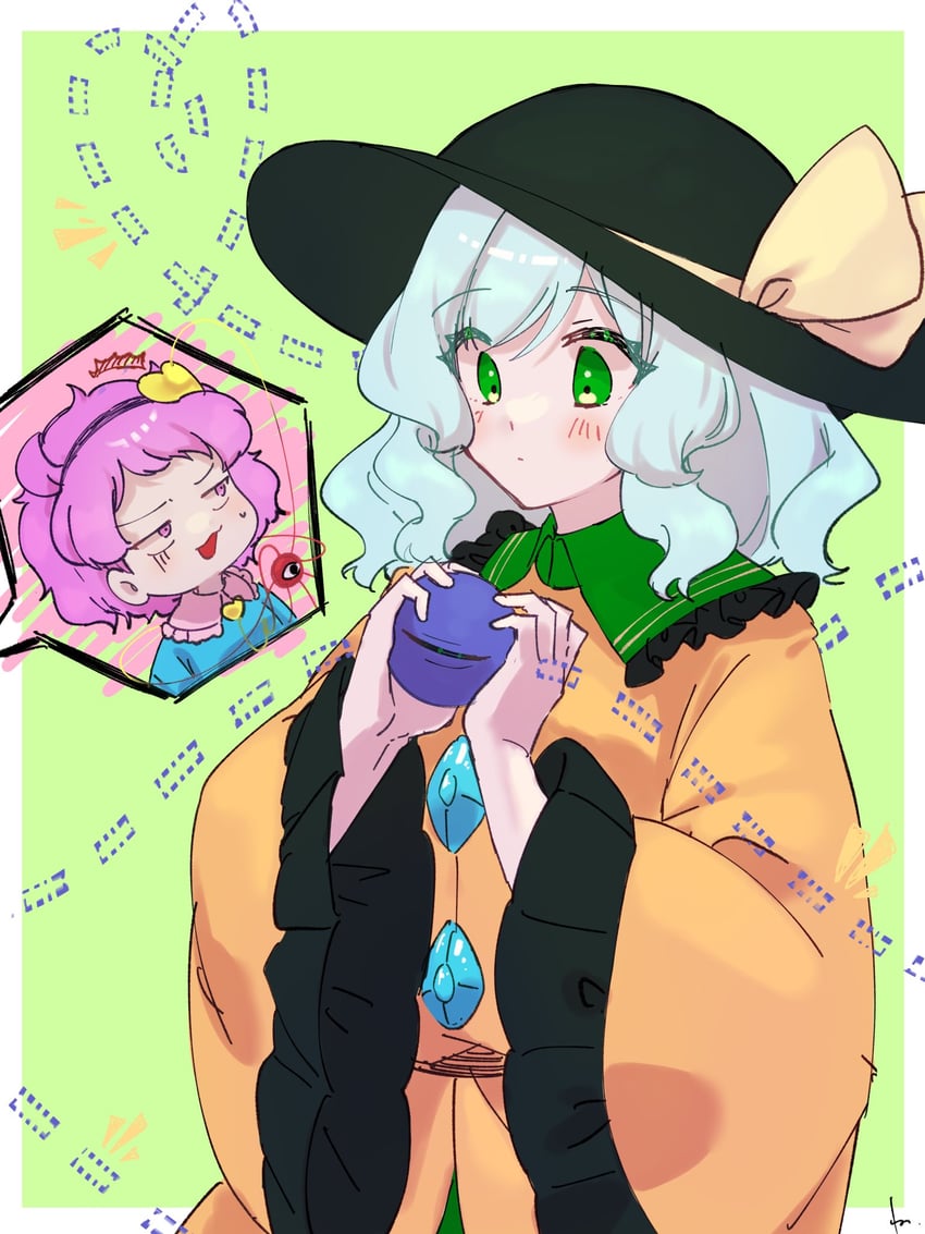 komeiji koishi and komeiji satori (touhou) drawn by komori_(komo_ricecake)