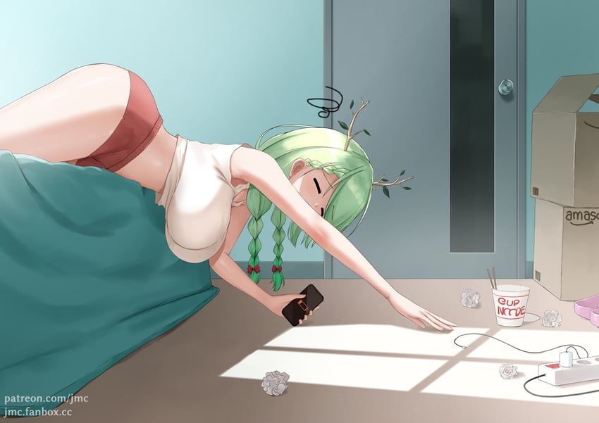 ceres fauna (hololive and 1 more) drawn by joko_jmc