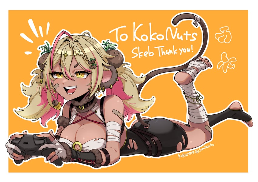 koko d. nuts (indie virtual youtuber) drawn by kuromata