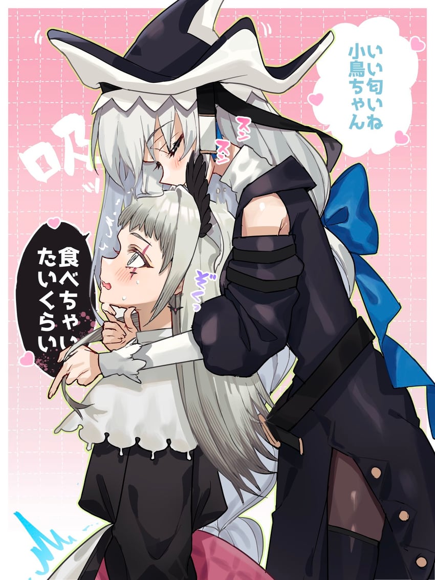 specter, irene, and specter the unchained (arknights) drawn by nochatea