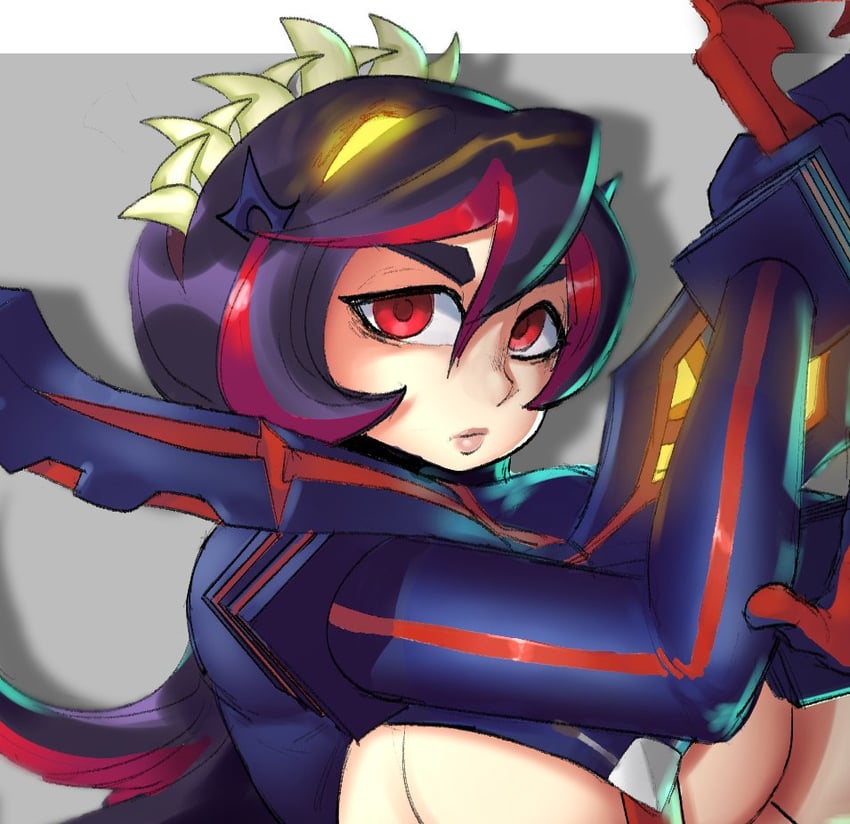 matoi ryuuko, filia, and samson (kill la kill and 1 more) drawn by tillshitposting