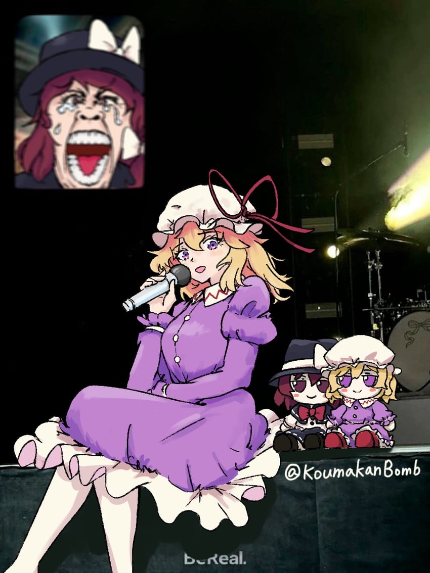 usami renko and maribel hearn (touhou and 2 more) drawn by koumakanbomb