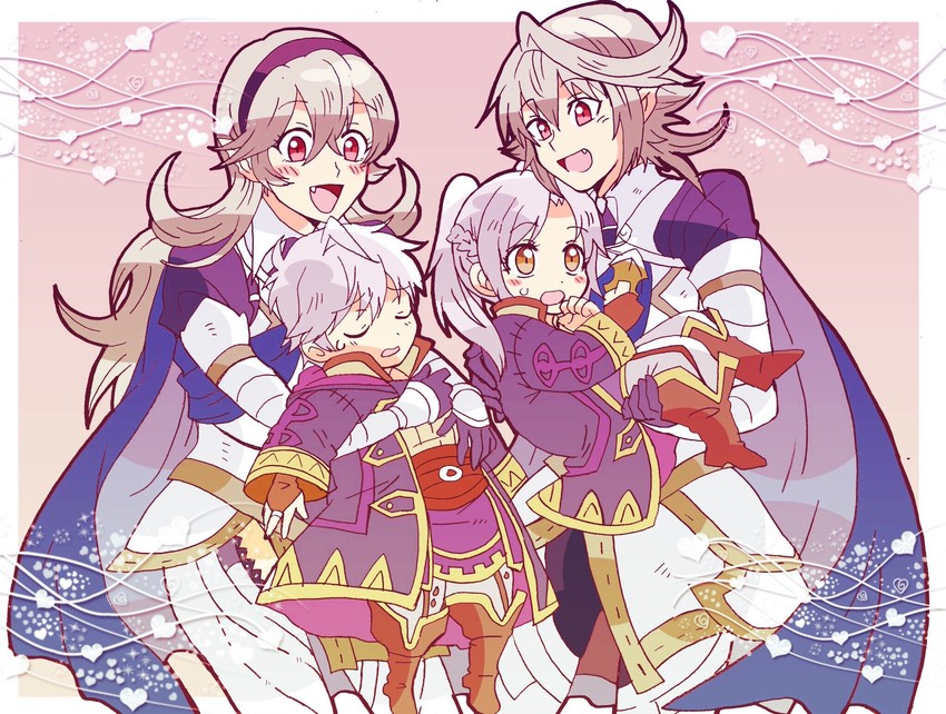 female corrin, female robin, male robin, and male corrin (fire emblem and 3 more) drawn by kiriya_(552260)