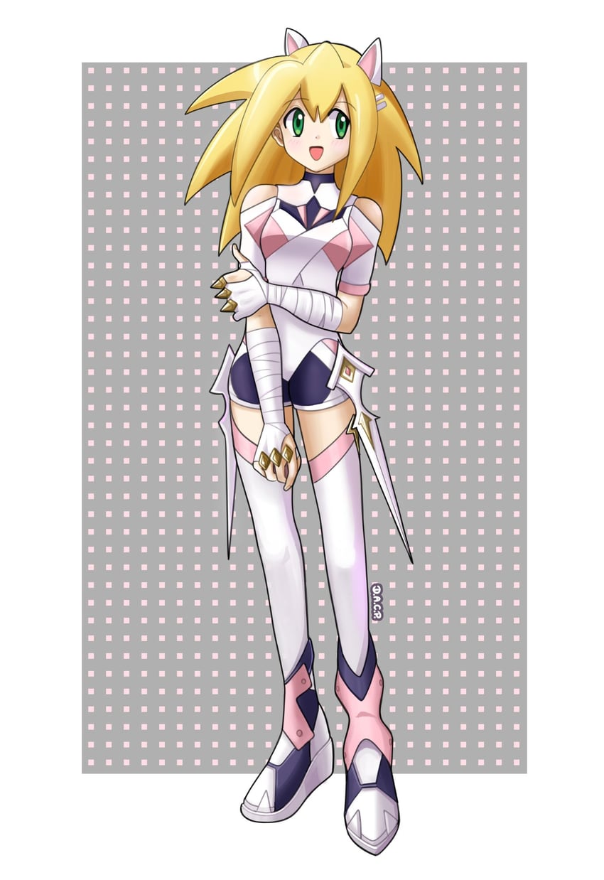 roll caskett and erisa (mega man and 2 more) drawn by deniacp