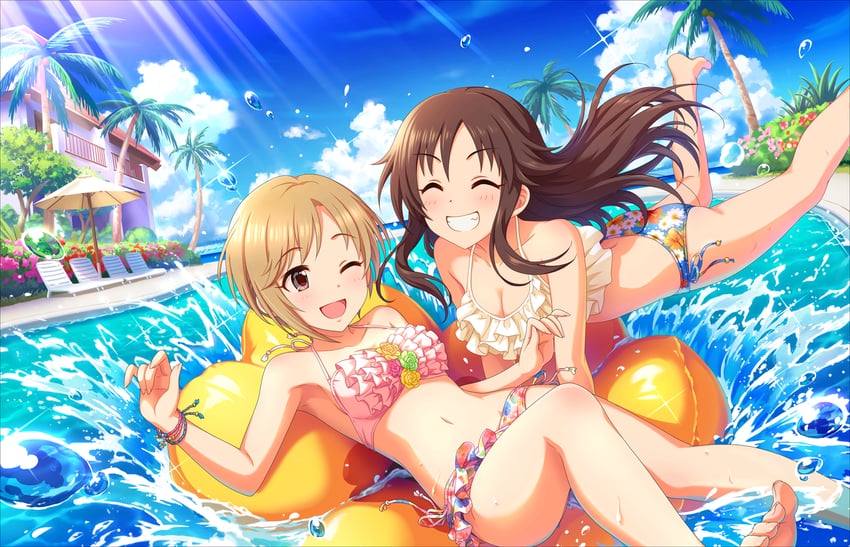 himekawa yuki and aiba yumi (idolmaster and 2 more)