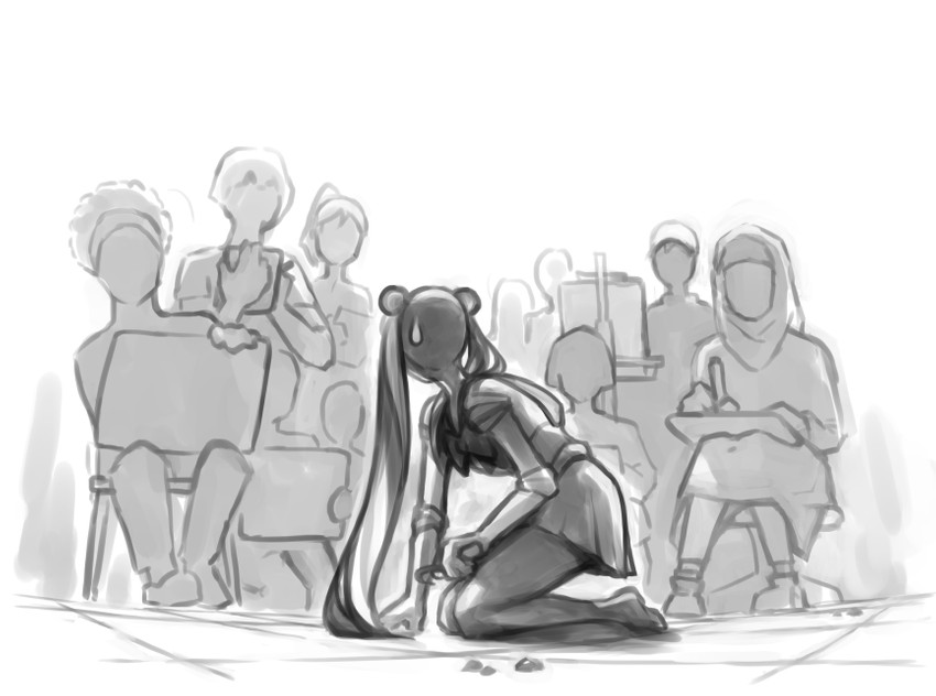 tsukino usagi and sailor moon (bishoujo senshi sailor moon and 1 more) drawn by candide