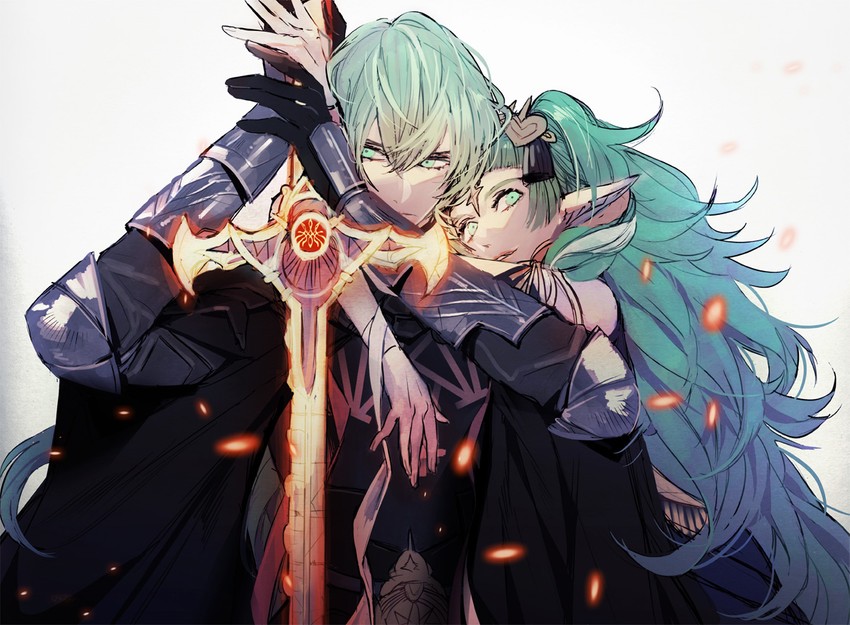 sothis and male byleth (fire emblem and 1 more) drawn by tsukimura_noe