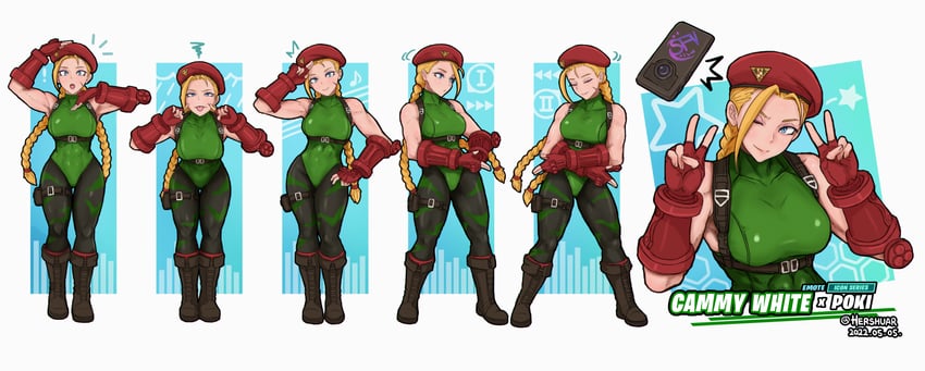 cammy white and fortnite cammy (street fighter and 1 more) drawn by hershuar