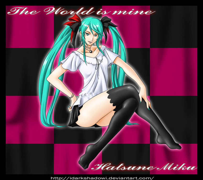 hatsune miku (vocaloid and 1 more) drawn by jorge_cabellos