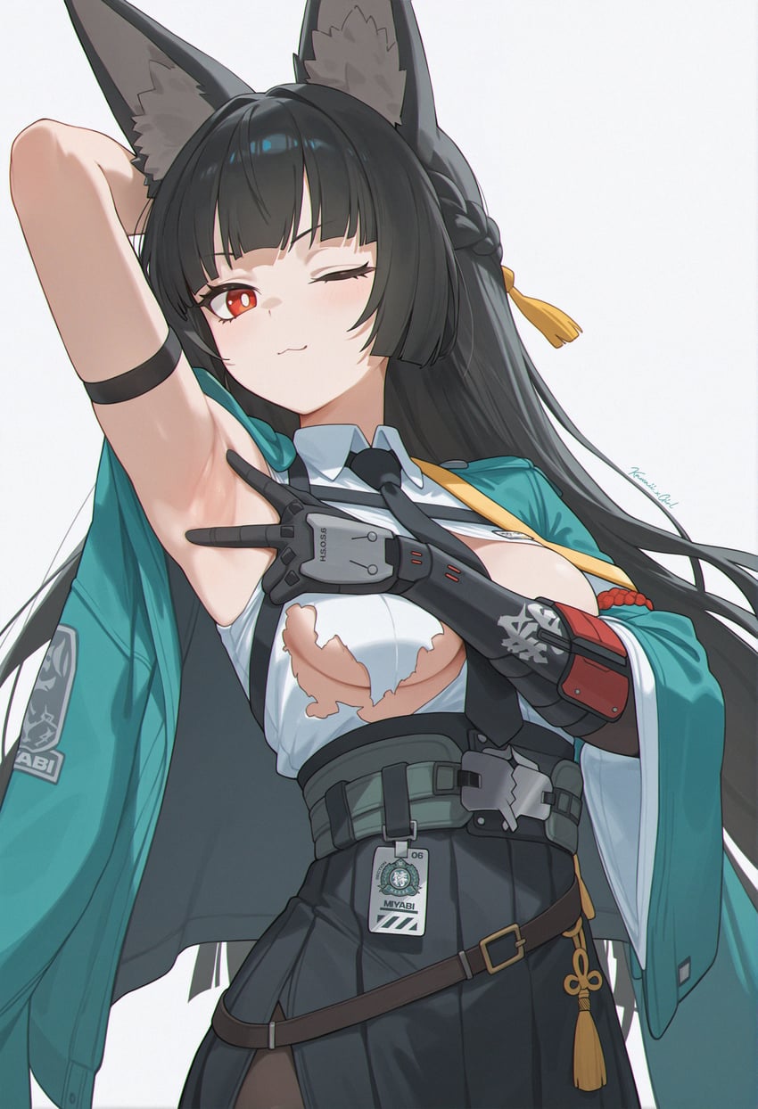 hoshimi miyabi (zenless zone zero) drawn by kawaii_xgirl