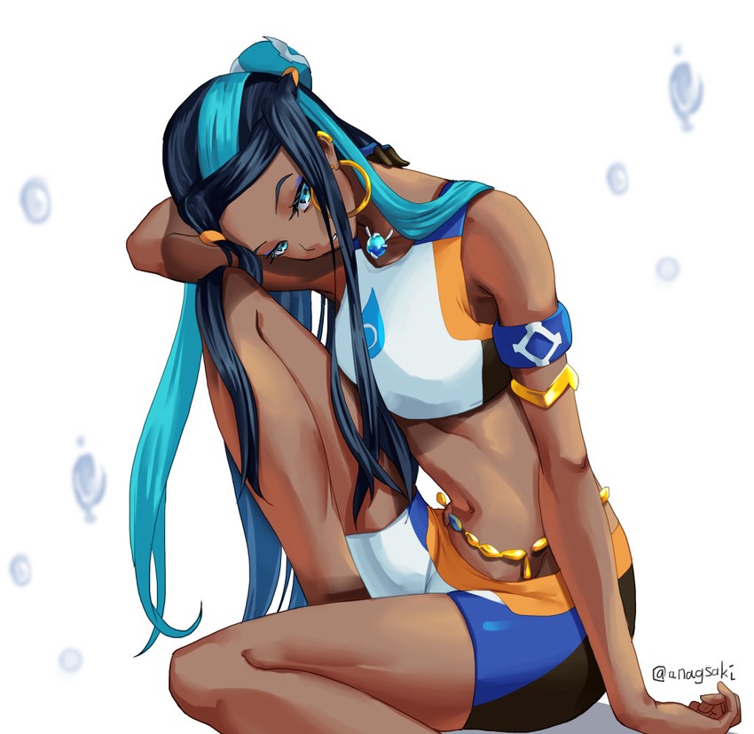 nessa (pokemon and 1 more) drawn by aona_(anagasaki)