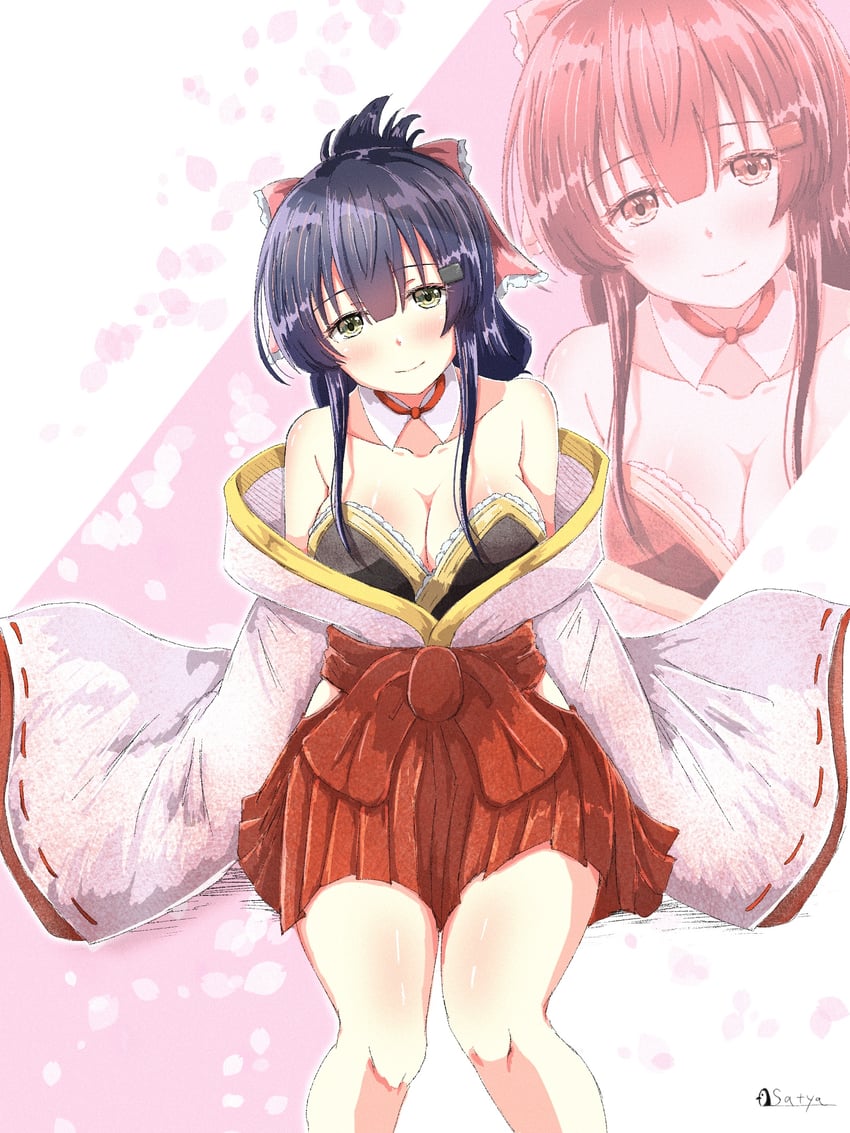 yanase mai and waki azumi (toji no miko) drawn by satya