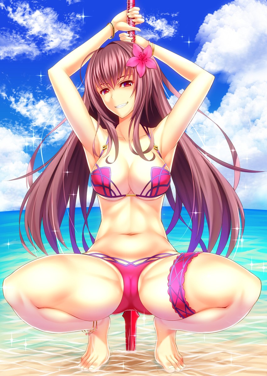 scathach (fate and 1 more) drawn by shirouzu_myuuta