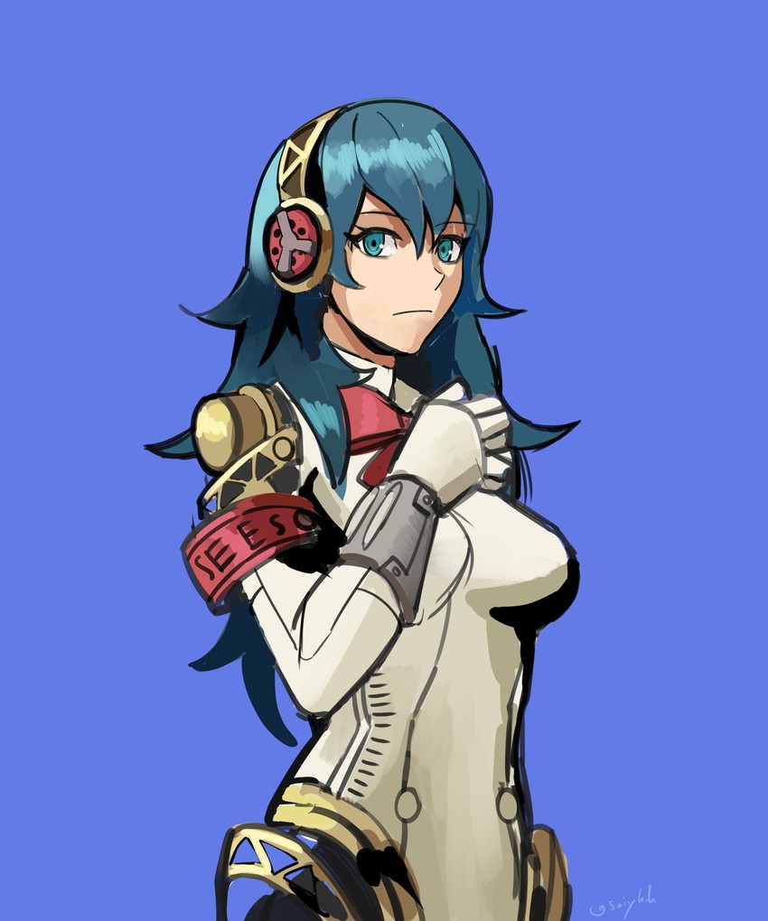 female byleth and aigis (fire emblem and 3 more) drawn by saiykik