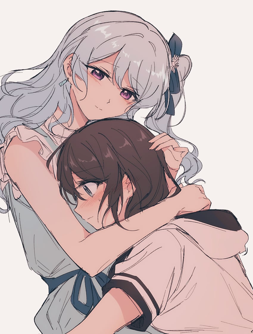 okusawa misaki and matsubara kanon (bang dream!) drawn by opi