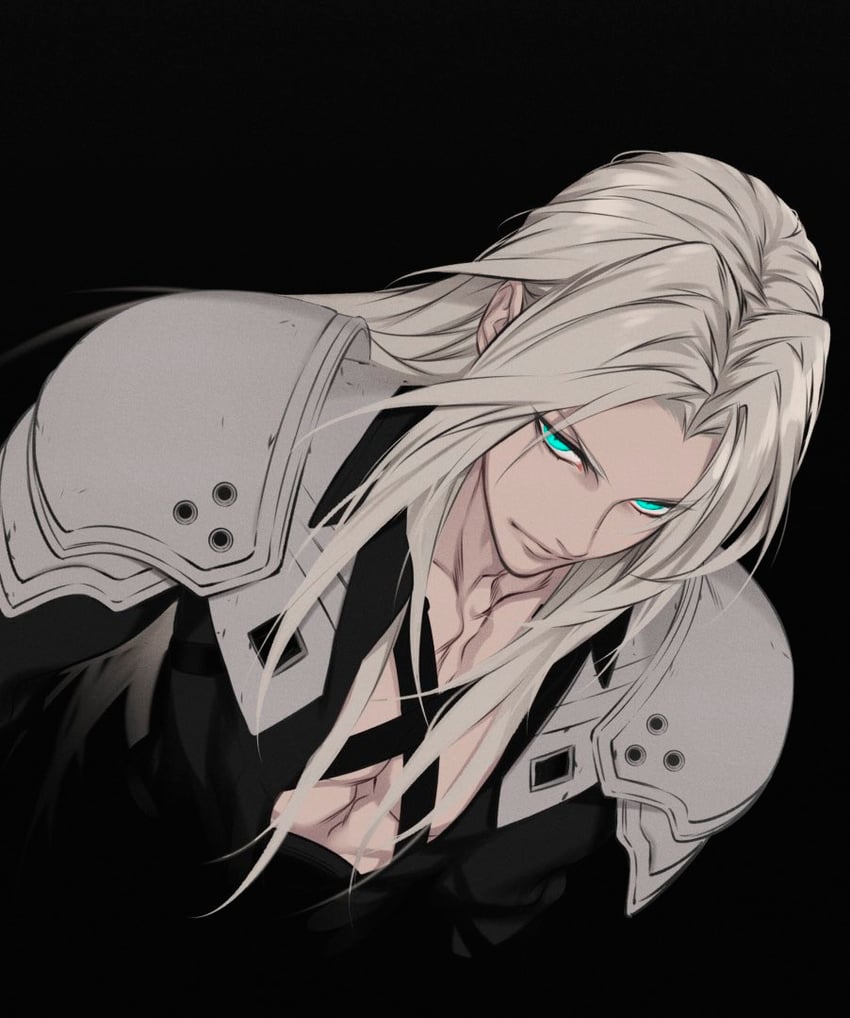 sephiroth (final fantasy and 2 more) drawn by kiki_lala