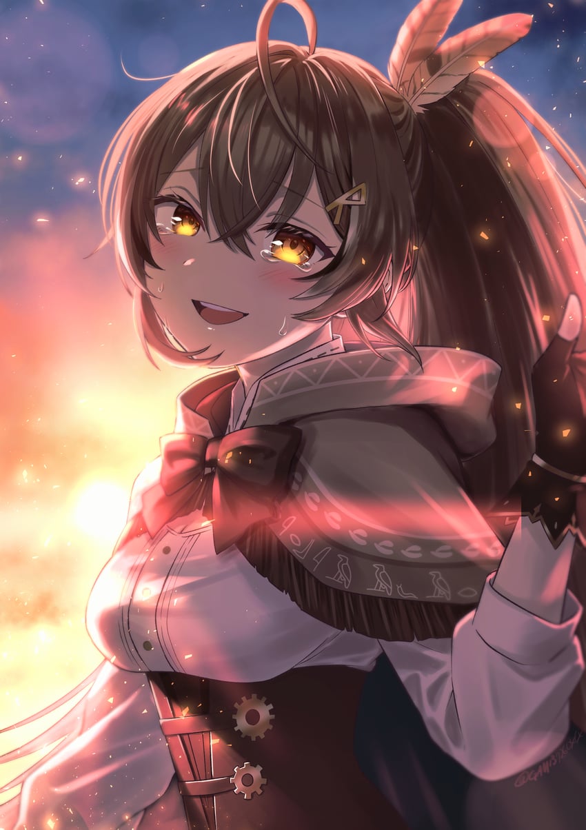 nanashi mumei (hololive and 1 more) drawn by gami_(gami37260414)