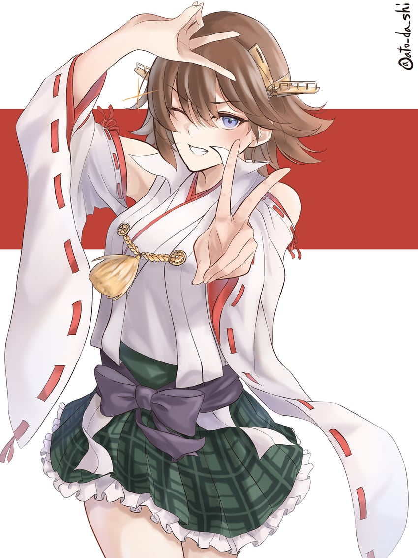 hiei and hiei kai ni (kantai collection) drawn by atodashi