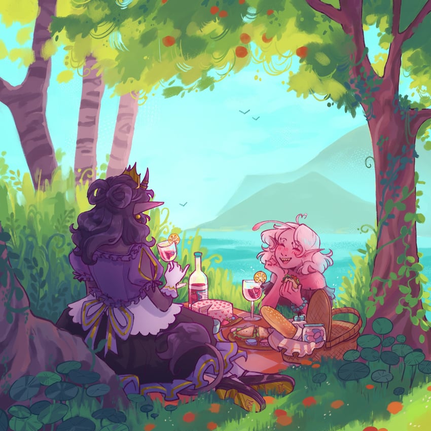 ranboo and nihachu (minecraft youtube and 1 more) drawn by painstarrr