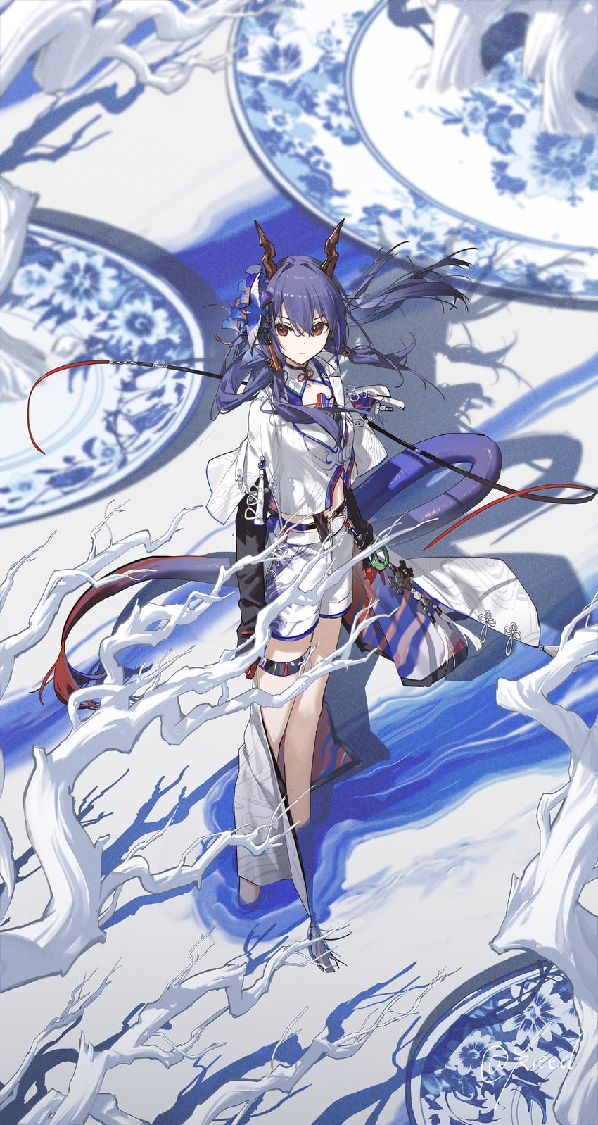 ch'en (arknights and 1 more) drawn by kieed