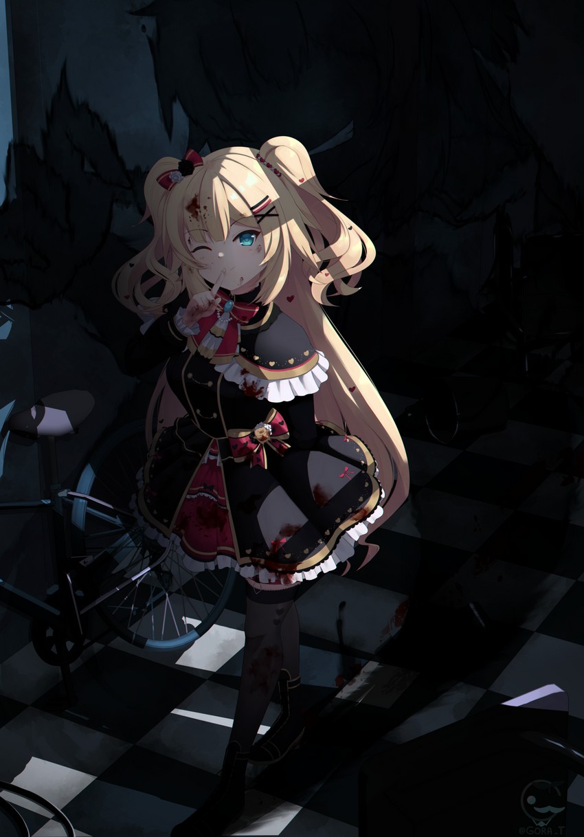 akai haato and haaton (hololive) drawn by gora-tendo