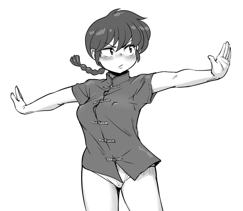 ranma-chan (ranma 1/2) drawn by meshishima_george