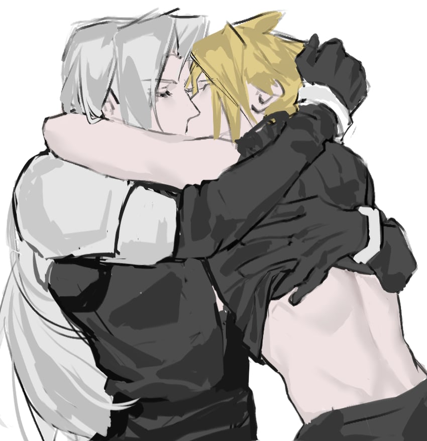 cloud strife and sephiroth (final fantasy and 2 more) drawn by zz_(lanbai34846959)