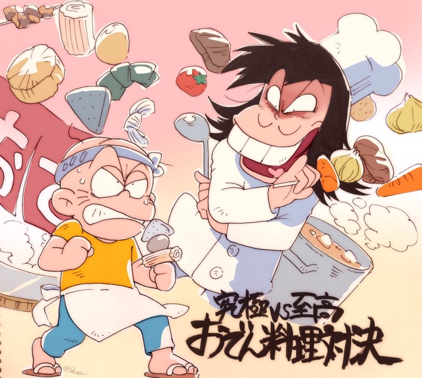 chibita and iyami (osomatsu and 1 more) drawn by matsumoto_(5okuen)