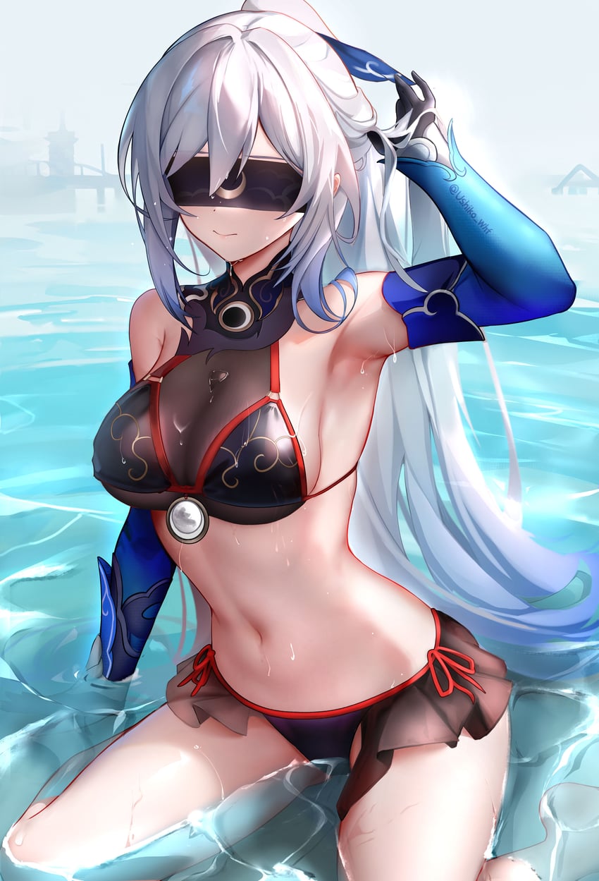 jingliu (honkai and 1 more) drawn by ushiko_xiansheng