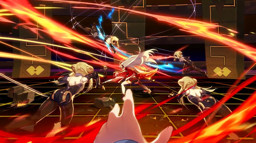 kiana kaslana, fu hua, and herrscher of dominance (honkai and 1 more) drawn by hitori_(sundial_dreams)