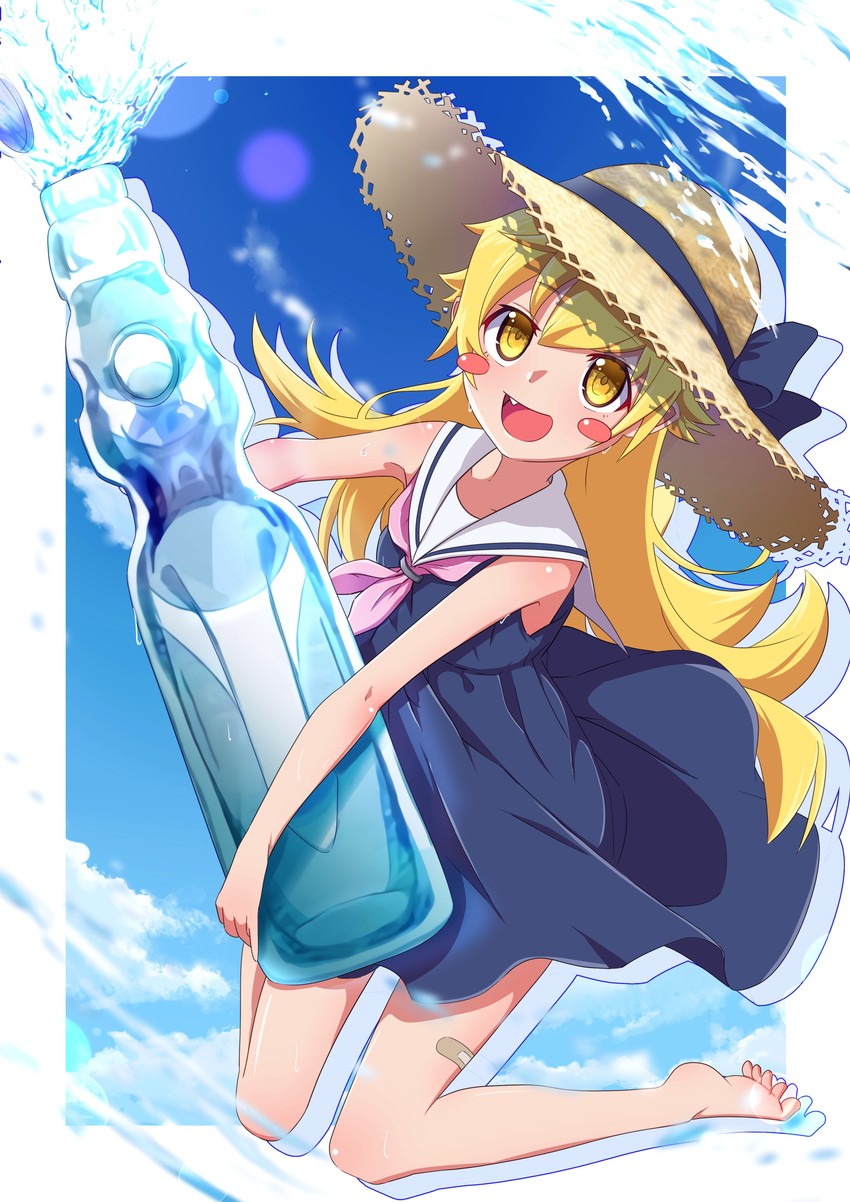 oshino shinobu (monogatari and 1 more) drawn by drawdream1025