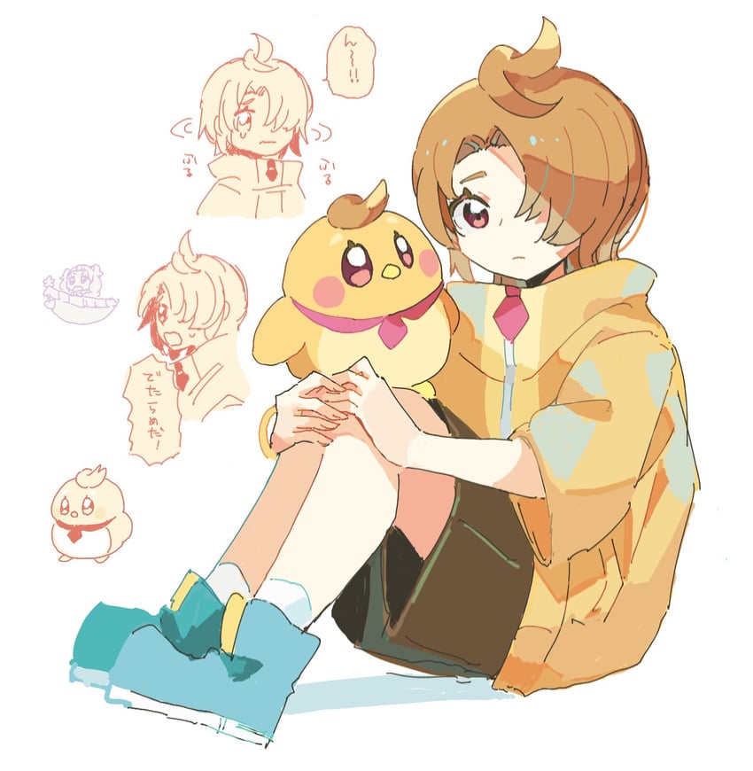 yuunagi tsubasa and ellee-chan (precure and 1 more) drawn by shiobara_(31shiobara)