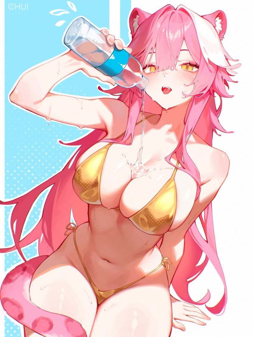 raora panthera (hololive and 1 more) drawn by chui_art