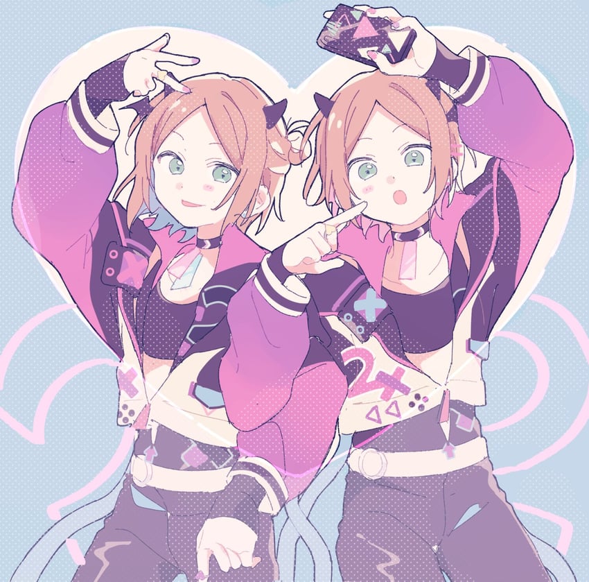 aoi hinata and aoi yuta (ensemble stars!) drawn by satsuki_(s_tuki27)