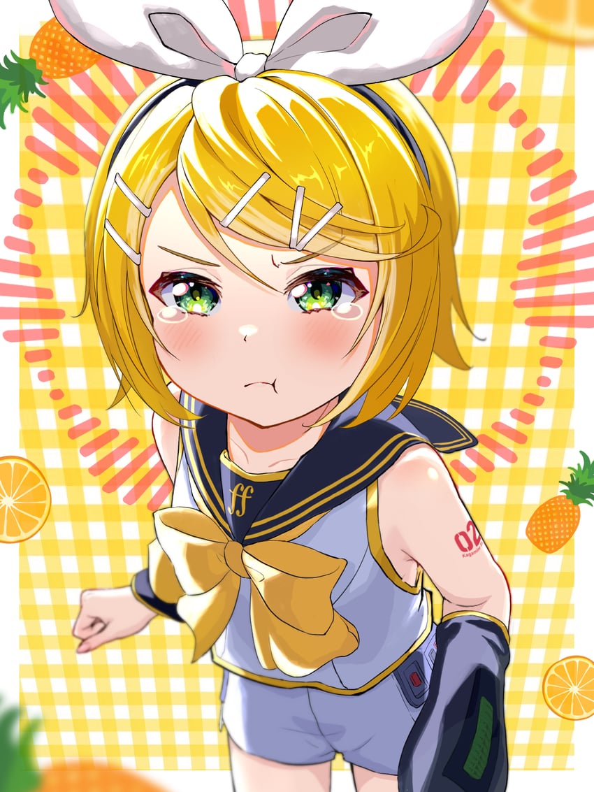kagamine rin (vocaloid) drawn by kurohanesawa