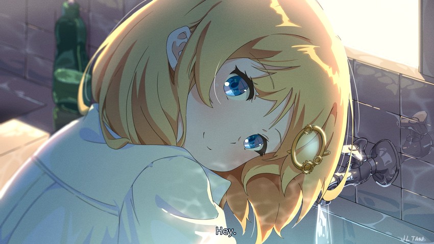 watson amelia (hololive and 1 more) drawn by jl_tan