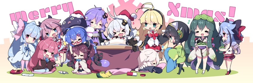 yuzuki yukari, kizuna akari, touhoku kiritan, ia, kotonoha akane, and 7 more (vocaloid and 4 more) drawn by milkpanda