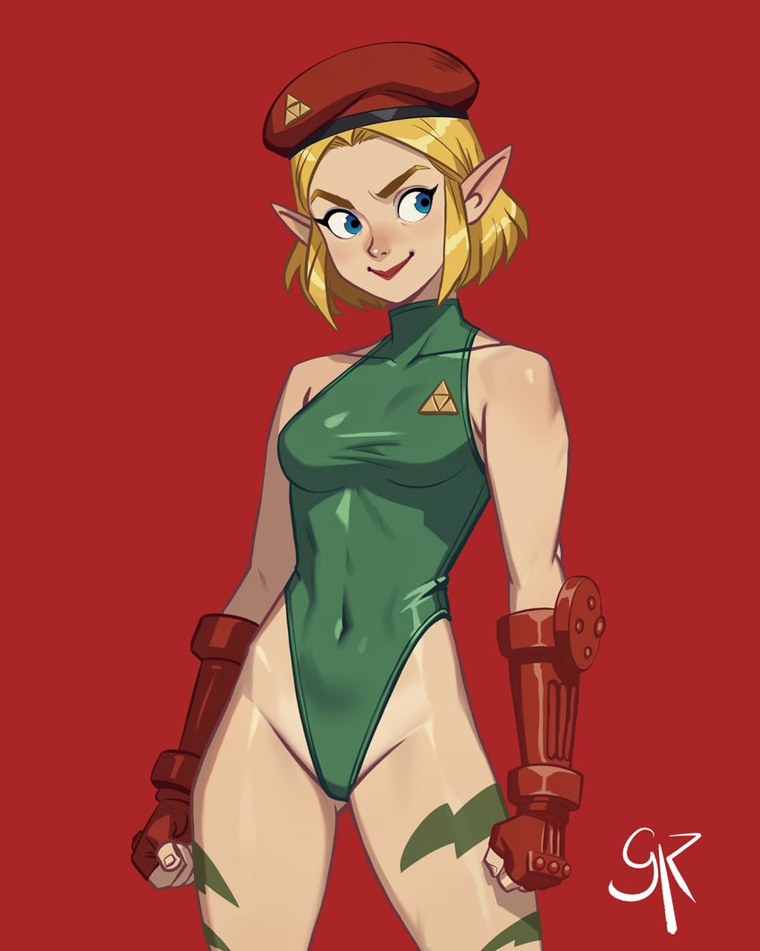 princess zelda and cammy white (the legend of zelda and 1 more) drawn by galmesh_rosewood