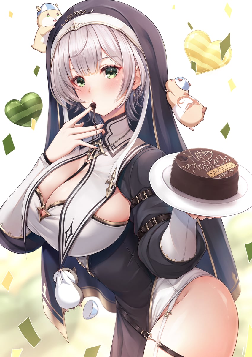 shirogane noel and dan'in-san (hololive) drawn by kamishiro_mai_(capti-no)