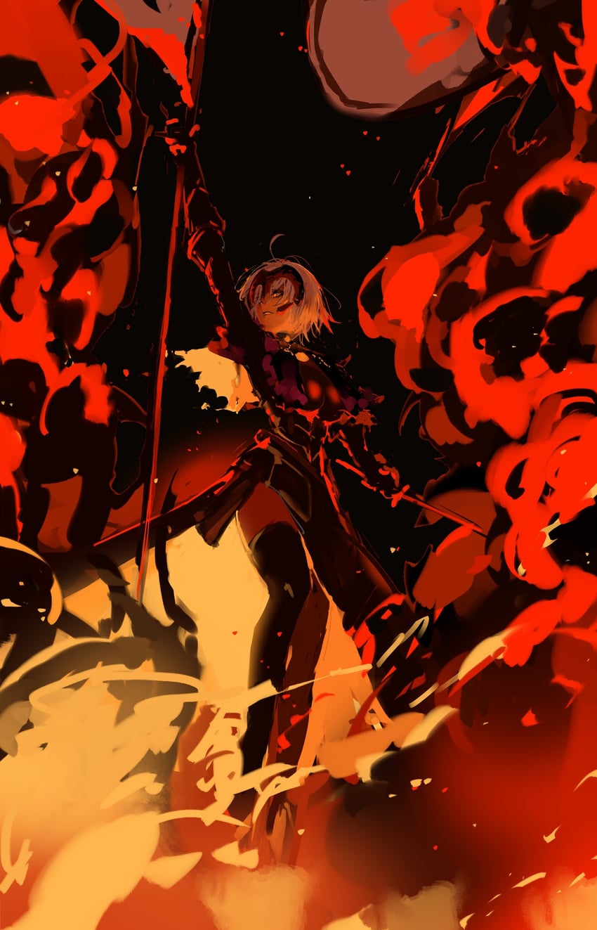 jeanne d'arc alter (fate and 1 more) drawn by savamisooon