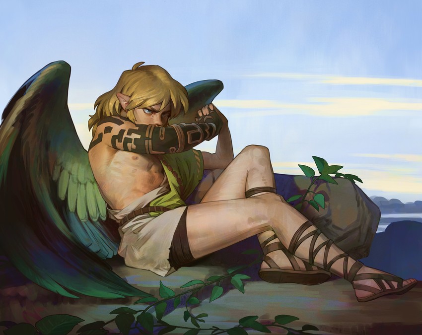 link (the legend of zelda and 2 more) drawn by alexandre_cabanel and malin_falch