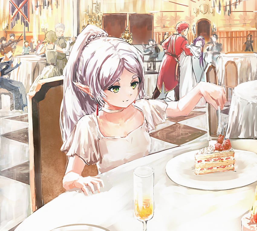 frieren, fern, and stark (sousou no frieren) drawn by huijin