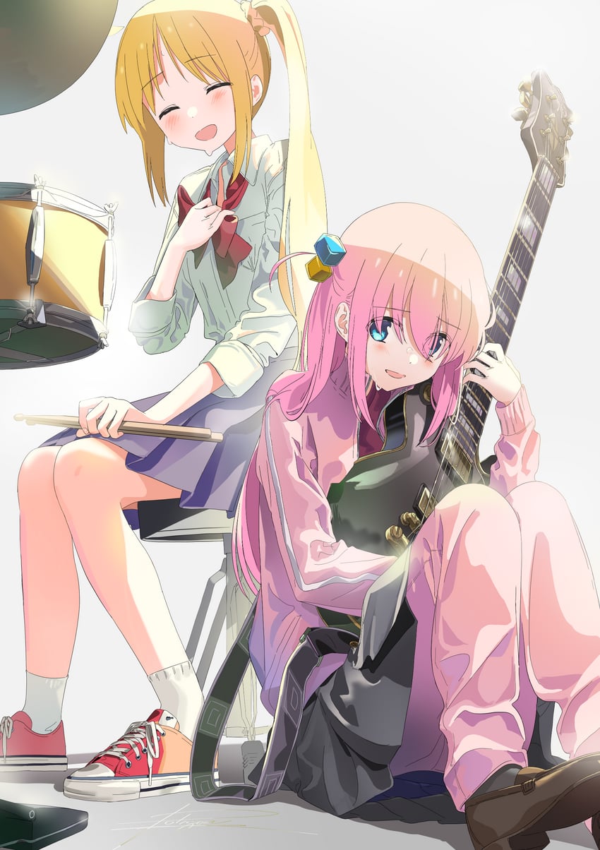 gotoh hitori and ijichi nijika (bocchi the rock!) drawn by poligon_(046)