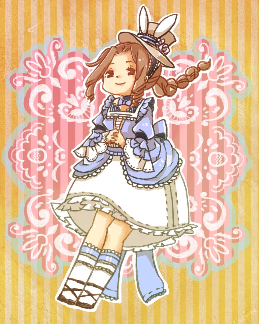 aerith gainsborough (final fantasy and 2 more) drawn by pasukaru_(pasukaru0112)