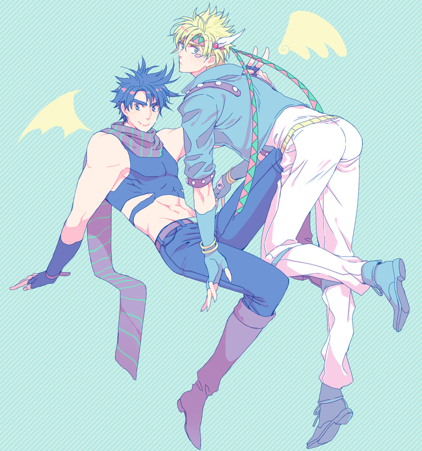 joseph joestar and caesar anthonio zeppeli (jojo no kimyou na bouken and 1 more) drawn by vsjojo