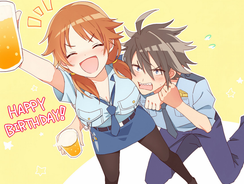 katagiri sanae and akuno hideo (idolmaster and 2 more) drawn by akk1
