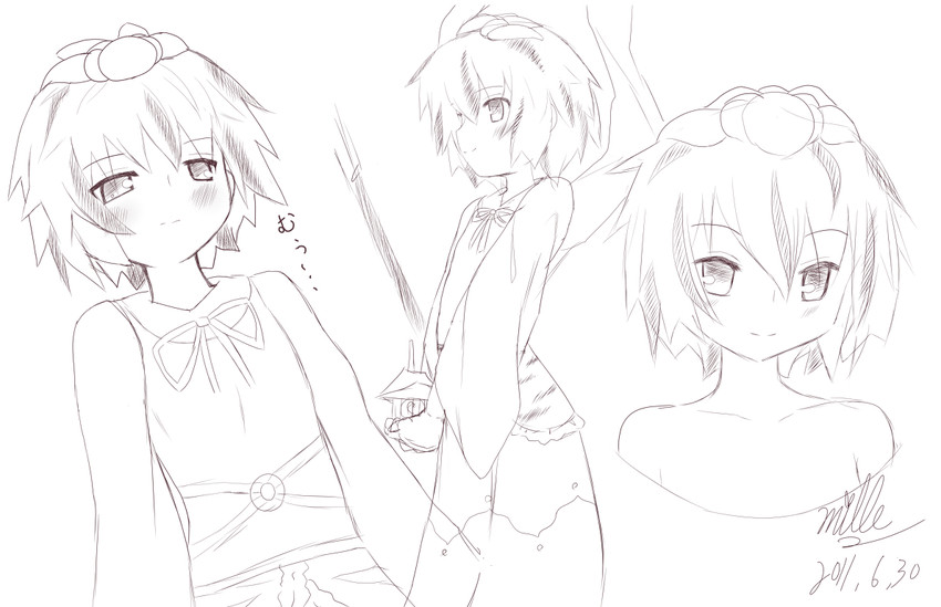 toramaru shou (touhou) drawn by mille