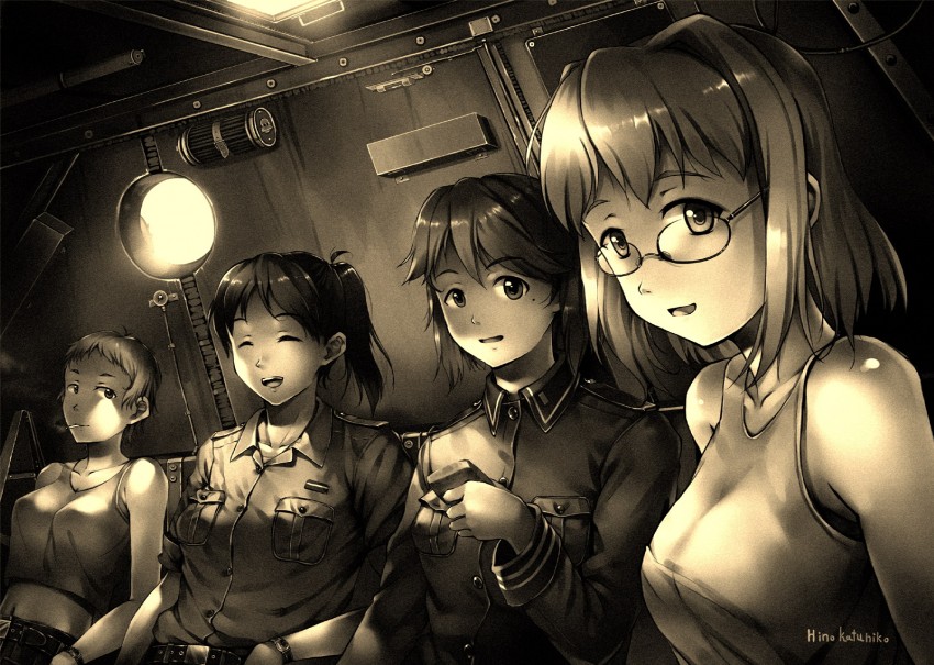 filicia heideman, miyaoka yukiko, martina syrovy, and anna blume (sora no woto) drawn by hino_katsuhiko and natsugou_shinogi
